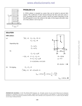 Beer vector mechanics for engineers statics 10th solutions