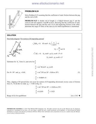 Beer vector mechanics for engineers statics 10th solutions
