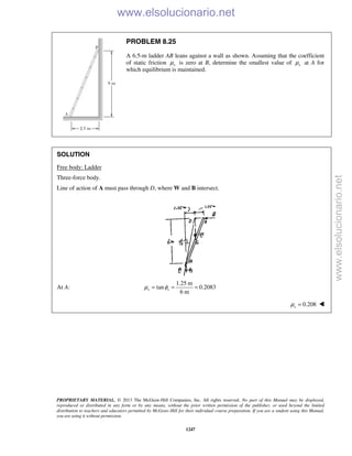 Beer vector mechanics for engineers statics 10th solutions