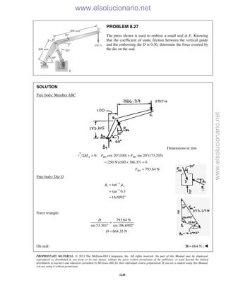 Beer vector mechanics for engineers statics 10th solutions