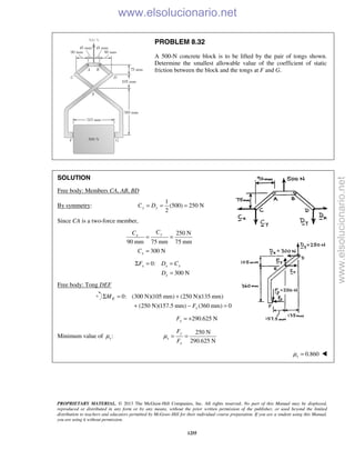Beer vector mechanics for engineers statics 10th solutions