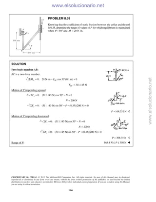 Beer vector mechanics for engineers statics 10th solutions