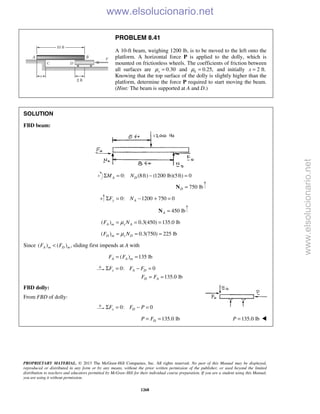 Beer vector mechanics for engineers statics 10th solutions