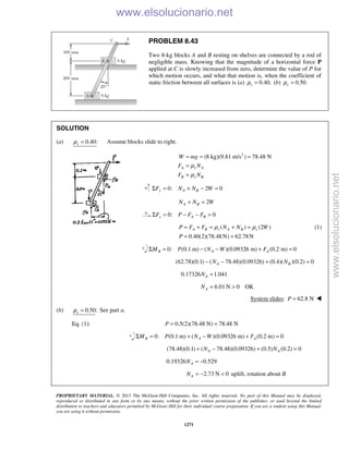 Beer vector mechanics for engineers statics 10th solutions
