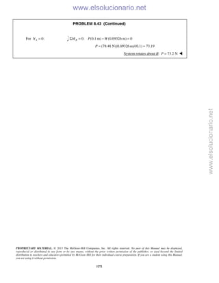 Beer vector mechanics for engineers statics 10th solutions