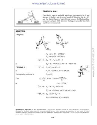 Beer vector mechanics for engineers statics 10th solutions