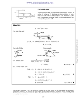 Beer vector mechanics for engineers statics 10th solutions