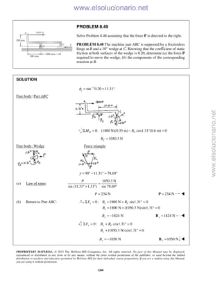 Beer vector mechanics for engineers statics 10th solutions