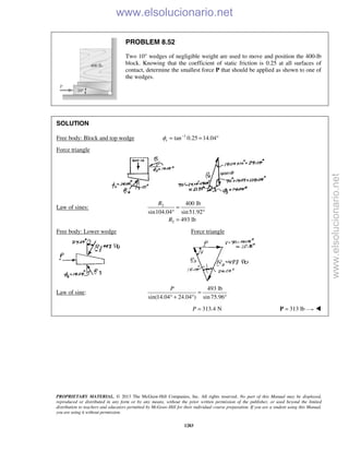 Beer vector mechanics for engineers statics 10th solutions