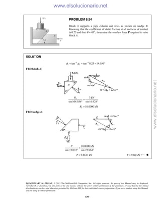Beer vector mechanics for engineers statics 10th solutions