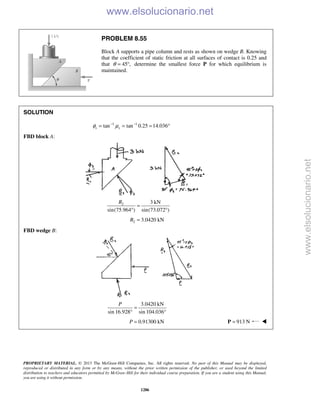 Beer vector mechanics for engineers statics 10th solutions