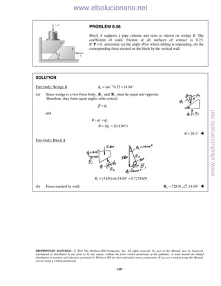 Beer vector mechanics for engineers statics 10th solutions