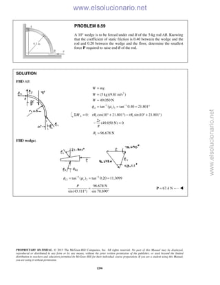 Beer vector mechanics for engineers statics 10th solutions