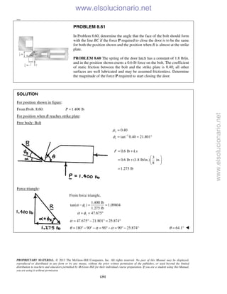 Beer vector mechanics for engineers statics 10th solutions