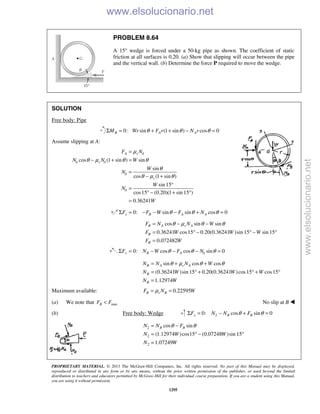 Beer vector mechanics for engineers statics 10th solutions