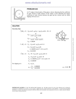Beer vector mechanics for engineers statics 10th solutions