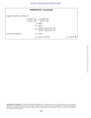 Beer vector mechanics for engineers statics 10th solutions