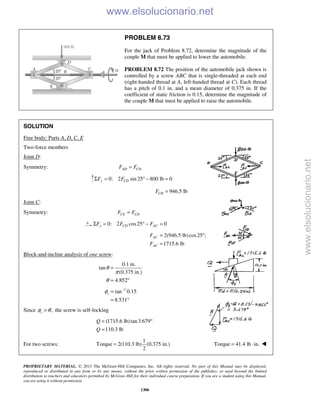 Beer vector mechanics for engineers statics 10th solutions