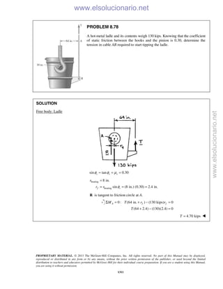 Beer vector mechanics for engineers statics 10th solutions