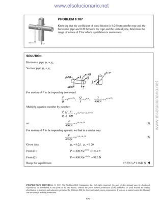 Beer vector mechanics for engineers statics 10th solutions