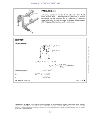 Beer vector mechanics for engineers statics 10th solutions