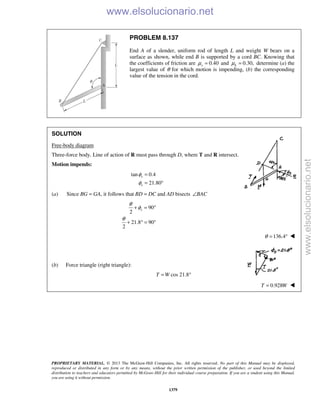 Beer vector mechanics for engineers statics 10th solutions