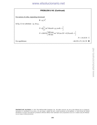 Beer vector mechanics for engineers statics 10th solutions