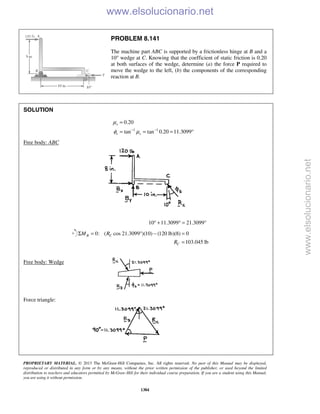 Beer vector mechanics for engineers statics 10th solutions