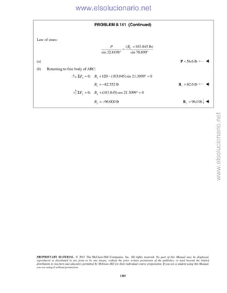 Beer vector mechanics for engineers statics 10th solutions