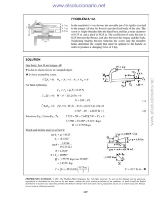 Beer vector mechanics for engineers statics 10th solutions