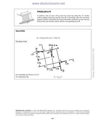 Beer vector mechanics for engineers statics 10th solutions