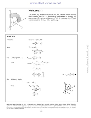 Beer vector mechanics for engineers statics 10th solutions
