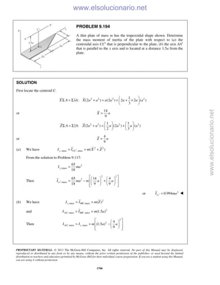 Beer vector mechanics for engineers statics 10th solutions