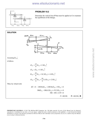 Beer vector mechanics for engineers statics 10th solutions