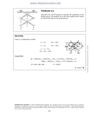 Beer vector mechanics for engineers statics 10th solutions