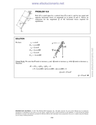Beer vector mechanics for engineers statics 10th solutions