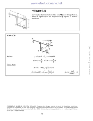 Beer vector mechanics for engineers statics 10th solutions