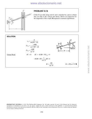 Beer vector mechanics for engineers statics 10th solutions