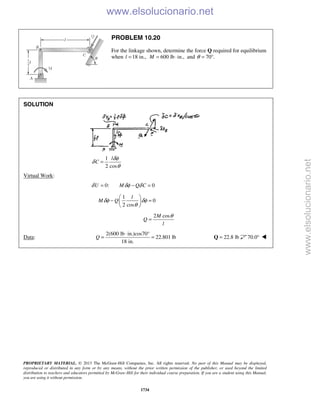 Beer vector mechanics for engineers statics 10th solutions
