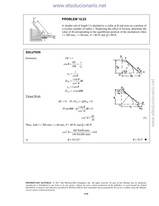 Beer vector mechanics for engineers statics 10th solutions