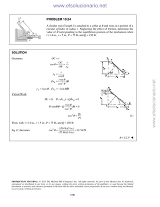 Beer vector mechanics for engineers statics 10th solutions