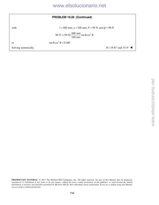 Beer vector mechanics for engineers statics 10th solutions
