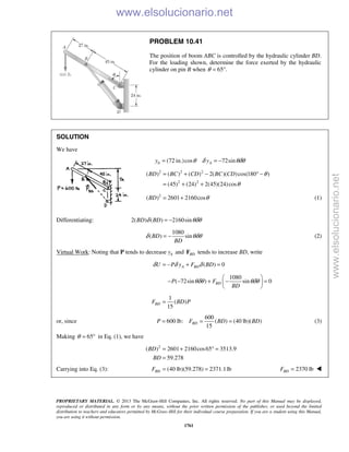 Beer vector mechanics for engineers statics 10th solutions