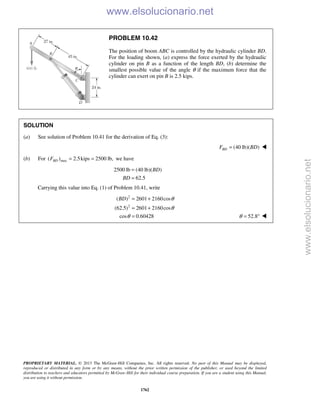 Beer vector mechanics for engineers statics 10th solutions