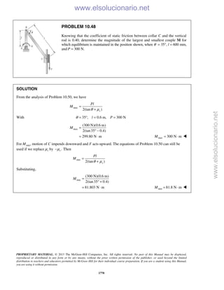 Beer vector mechanics for engineers statics 10th solutions