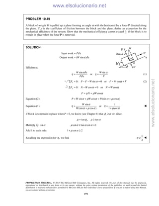 Beer vector mechanics for engineers statics 10th solutions