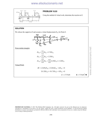 Beer vector mechanics for engineers statics 10th solutions