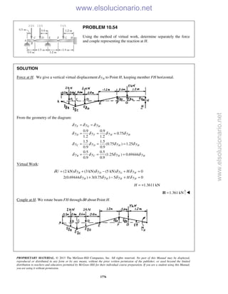 Beer vector mechanics for engineers statics 10th solutions