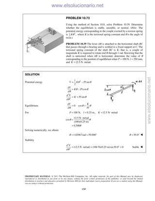 Beer vector mechanics for engineers statics 10th solutions