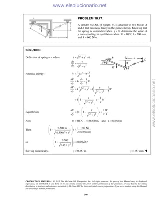 Beer vector mechanics for engineers statics 10th solutions